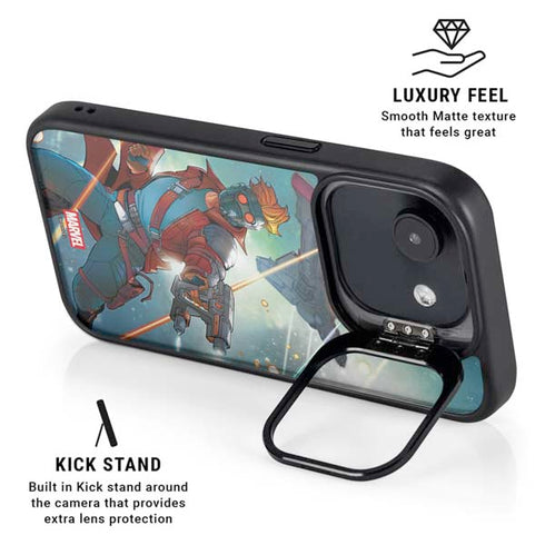 Marvel Star-Lord Galactic Showdown iPhone 16e Kickstand Case