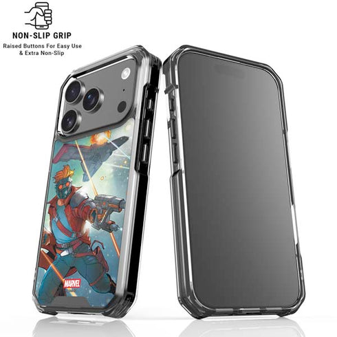 Marvel Star-Lord Galactic Showdown iPhone 17 Pro Clear Case