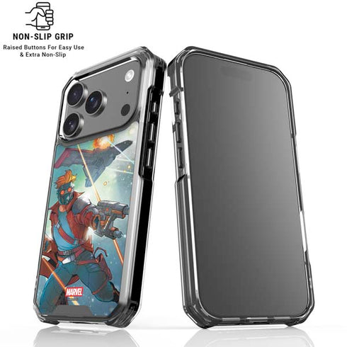 Marvel Star-Lord Galactic Showdown iPhone 18 Pro Clear Case