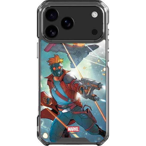 Marvel Star-Lord Galactic Showdown iPhone 18 Pro Max Clear Case