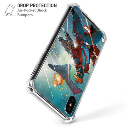 Marvel Star-Lord Galactic Showdown iPhone X/XS Clear Case