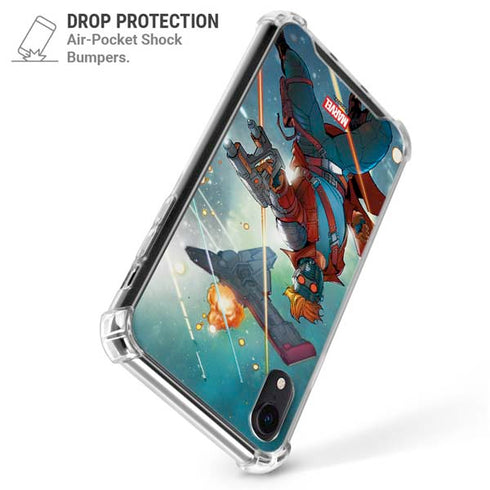 Marvel Star-Lord Galactic Showdown iPhone XR Clear Case