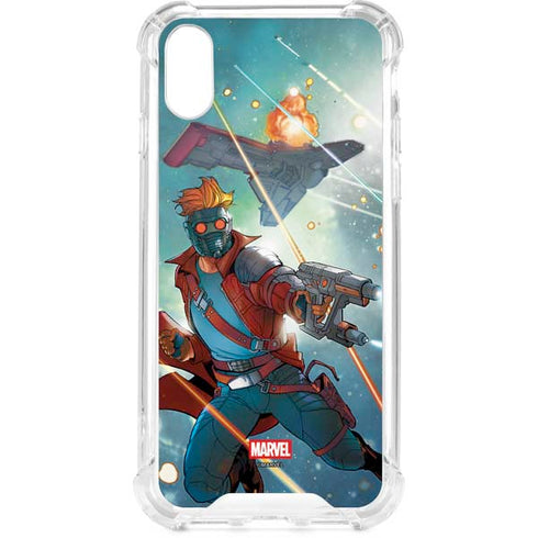 Marvel Star-Lord Galactic Showdown iPhone XS Clear Case