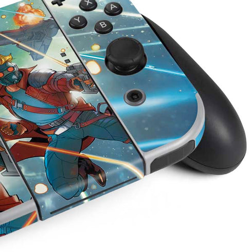 Marvel Star-Lord Galactic Showdown Nintendo Switch OLED (2021) Skin