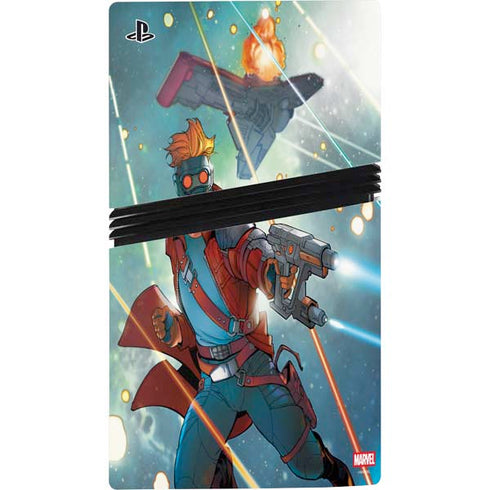 Marvel Star-Lord Galactic Showdown PS5 Pro Disk Console Skin