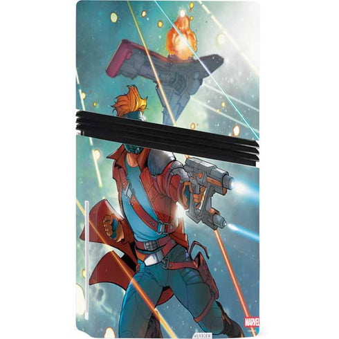 Marvel Star-Lord Galactic Showdown PS5 Pro Disk Console Skin