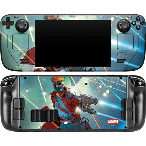Marvel Star-Lord Galactic Showdown Steam Deck Handheld Gaming Computer Skin