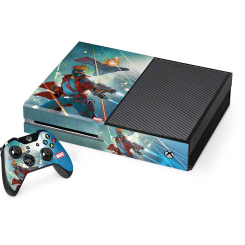 Marvel Star-Lord Galactic Showdown Xbox One Console and Controller Bundle Skin