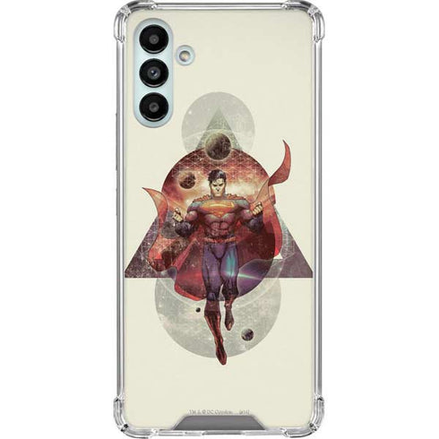 DC Comics Superman Galaxy Flying Galaxy A13 5G Clear Case