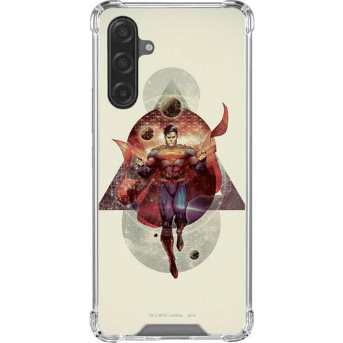 DC Comics Superman Galaxy Flying Galaxy A17 Clear Case