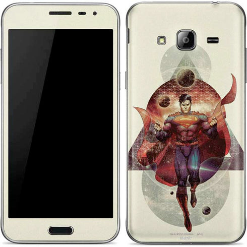 DC Comics Superman Galaxy Flying Galaxy J3 Skin