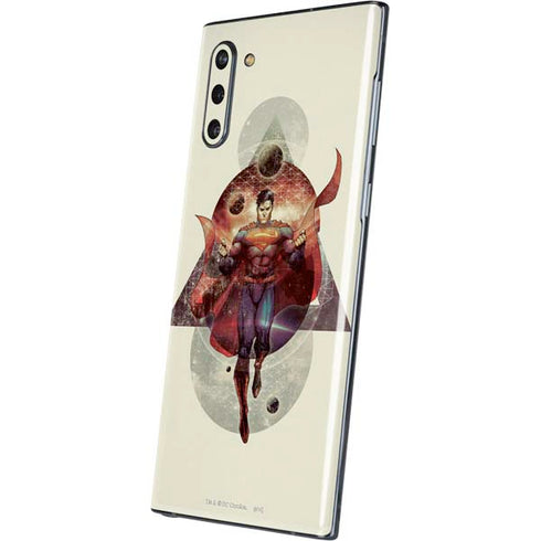 DC Comics Superman Galaxy Flying Galaxy Note 10 Skin