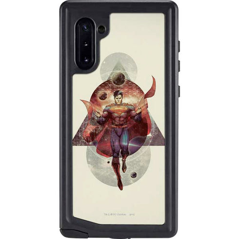 DC Comics Superman Galaxy Flying Galaxy Note 10 Waterproof Case