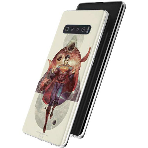DC Comics Superman Galaxy Flying Galaxy S10 Skin