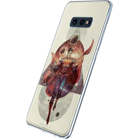DC Comics Superman Galaxy Flying Galaxy S10e Skin