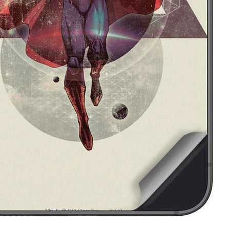 DC Comics Superman Galaxy Flying Galaxy S25 Plus Skin