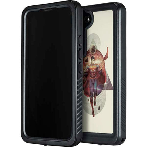 DC Comics Superman Galaxy Flying Galaxy S24 Waterproof Case