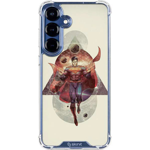 DC Comics Superman Galaxy Flying Galaxy S25 Clear Case