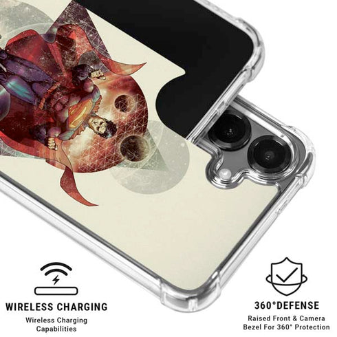 DC Comics Superman Galaxy Flying Galaxy S26 Clear Case