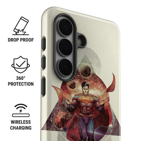 DC Comics Superman Galaxy Flying Galaxy S26 Plus Impact Case