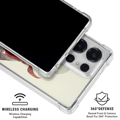 DC Comics Superman Galaxy Flying Galaxy S26 Ultra Clear Case