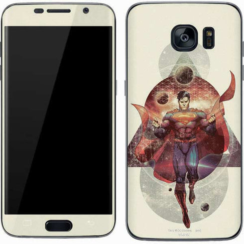 DC Comics Superman Galaxy Flying Galaxy S7 Skin