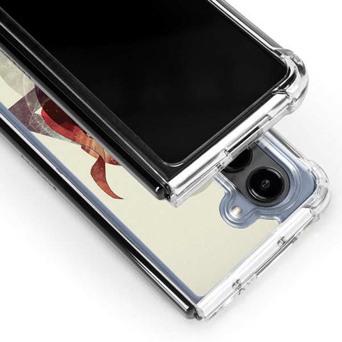 DC Comics Superman Galaxy Flying Galaxy Z Fold5 5G Clear Case