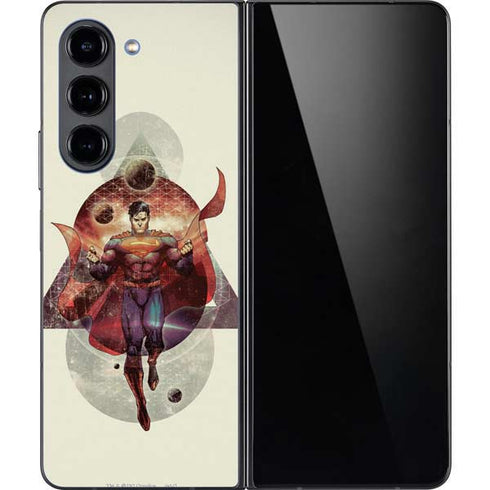 DC Comics Superman Galaxy Flying Galaxy Z Fold5 5G Skin