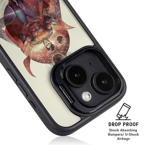 DC Comics Superman Galaxy Flying iPhone 14 Kickstand Case