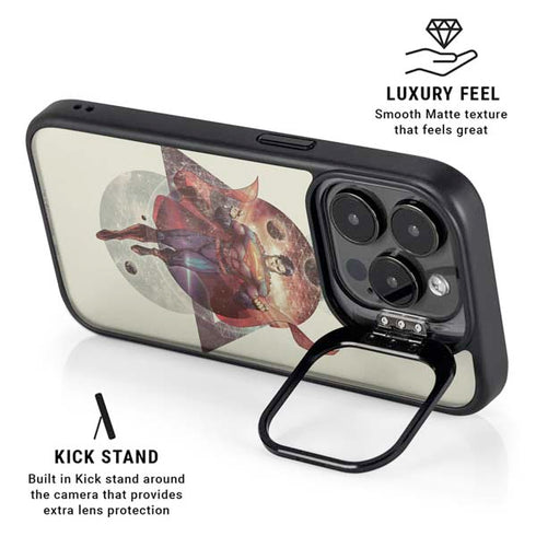 DC Comics Superman Galaxy Flying iPhone 14 Pro Kickstand Case