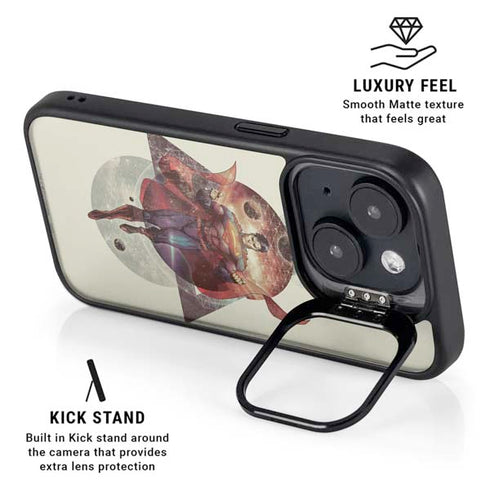 DC Comics Superman Galaxy Flying iPhone 15 Plus Kickstand Case