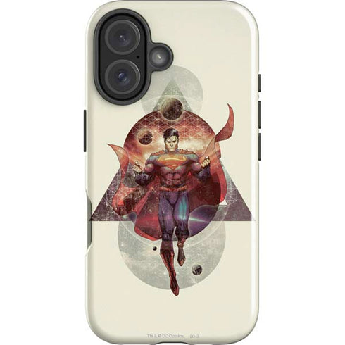 DC Comics Superman Galaxy Flying iPhone 16 Impact Case