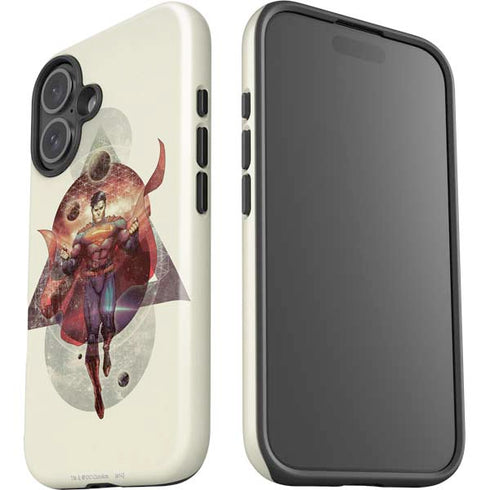 DC Comics Superman Galaxy Flying iPhone 16 Impact Case