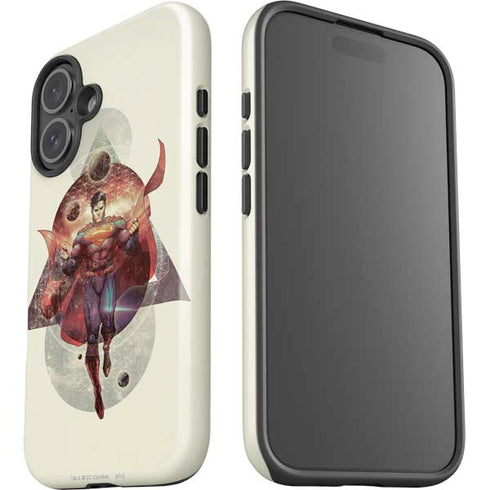 DC Comics Superman Galaxy Flying iPhone 16 Plus Impact Case