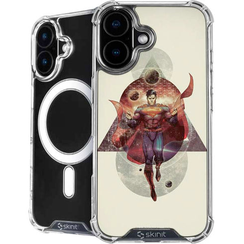 DC Comics Superman Galaxy Flying iPhone 16 Plus MagSafe Case