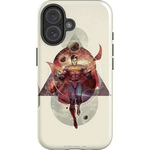 DC Comics Superman Galaxy Flying iPhone 16 Plus Magsafe Impact Case