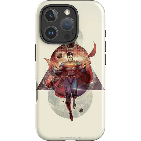 DC Comics Superman Galaxy Flying iPhone 16 Pro Magsafe Impact Case
