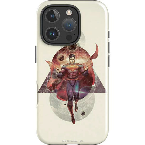 DC Comics Superman Galaxy Flying iPhone 16 Pro Max Impact Case
