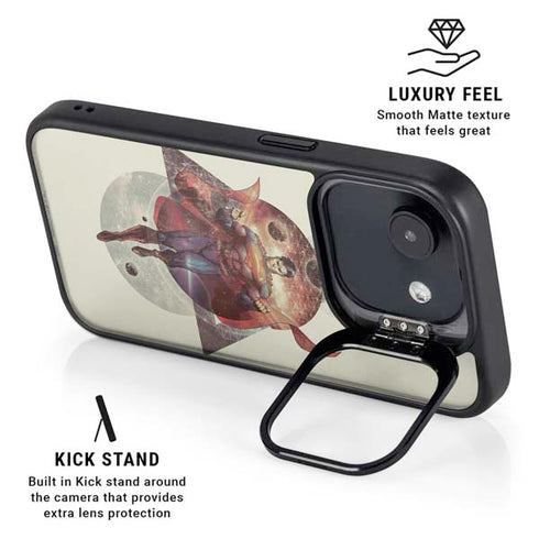 DC Comics Superman Galaxy Flying iPhone 16e Kickstand Case