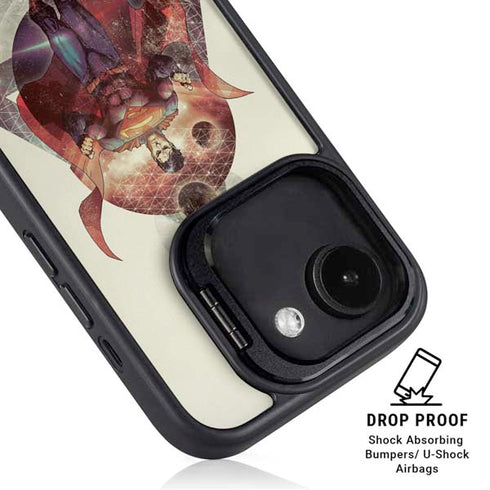 DC Comics Superman Galaxy Flying iPhone 16e Kickstand Case