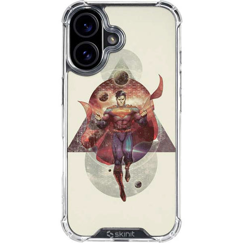 DC Comics Superman Galaxy Flying iPhone 17 Clear Case