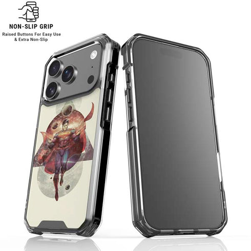 DC Comics Superman Galaxy Flying iPhone 18 Pro Clear Case