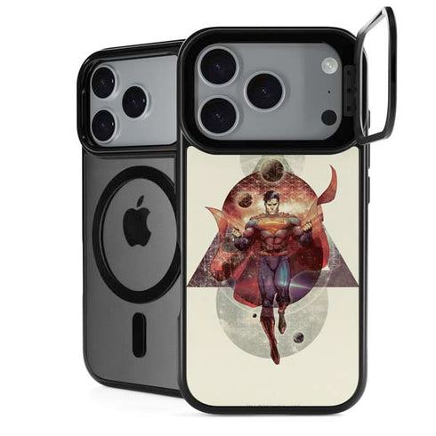 DC Comics Superman Galaxy Flying iPhone 18 Pro Kickstand Case
