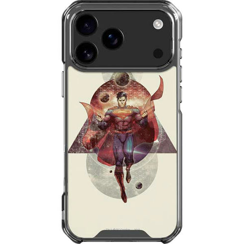DC Comics Superman Galaxy Flying iPhone 18 Pro Max Clear Case