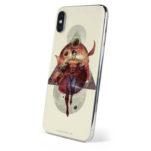 DC Comics Superman Galaxy Flying iPhone XS Skin