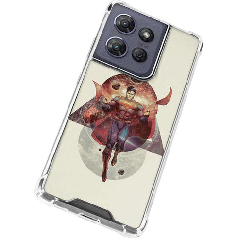 DC Comics Superman Galaxy Flying Moto G Power 5G (2025) Clear Case