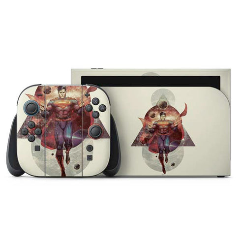 DC Comics Superman Galaxy Flying Nintendo Skins