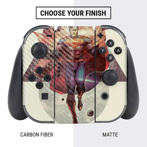 DC Comics Superman Galaxy Flying Nintendo Switch Bundle Skin