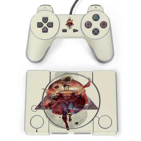 DC Comics Superman Galaxy Flying PlayStation Classic Bundle Skin