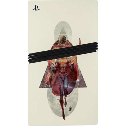 DC Comics Superman Galaxy Flying PS5 Pro Console Skin
